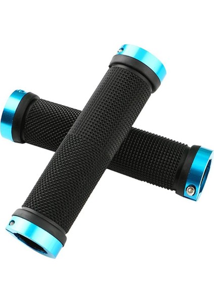 Bisiklet Tutacakları, Alüminyum Çift Kilitli Bisiklet Tutacakları, Dağ Bisikleti Gidonu Kauçuk Bisiklet Tutacak Koruyucusu - Mavi (Yurt Dışından) fiyatları