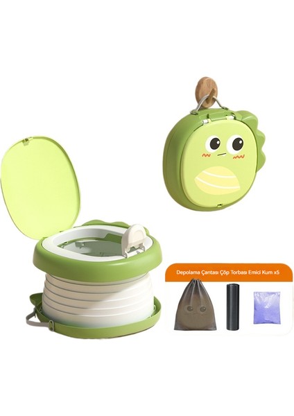 Çocuk Taşınabilir Katlanabilir Küçük Tuvalet Erkek ve Kadın Bebek Seyahat Araba Tuvaleti (Yurt Dışından)