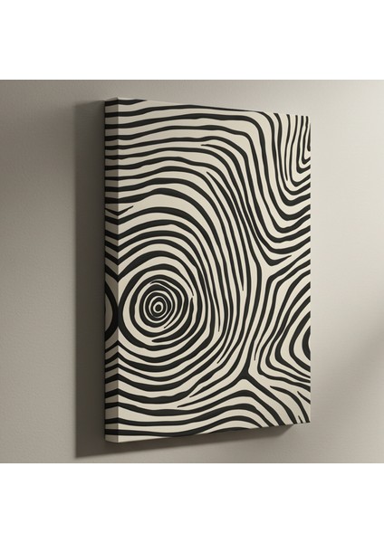 Soyut Dalga Desenli Modern Sanat Tablosu