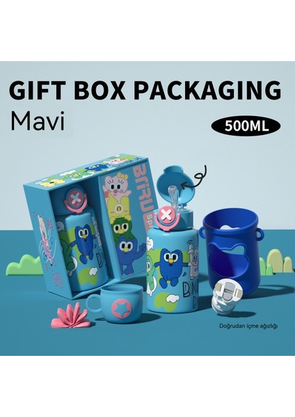 Çocuklar Için Yüksek Görünümlü, Büyük Kapasiteli Sevimli Su Bardağı (Yurt Dışından) indirimleri