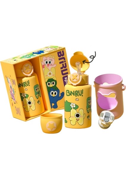 Çocuklar Için Yüksek Görünümlü, Büyük Kapasiteli Sevimli Su Bardağı (Yurt Dışından)