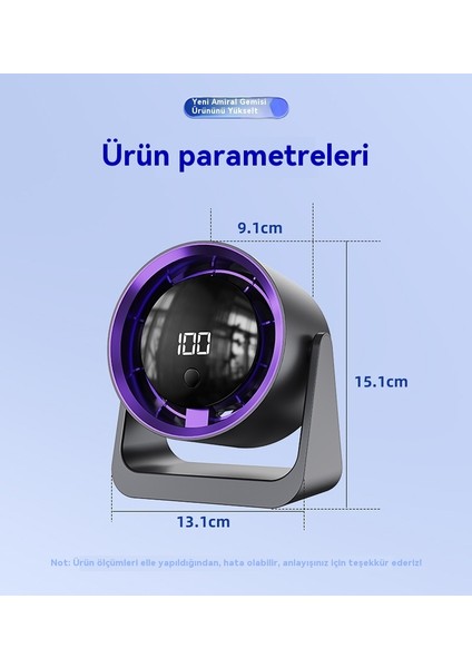 Masaüstü Fanı USB Dijital Ekran Hava Sirkülasyon Fanı Büyük Büyük Rüzgar Duvara Monte Elektrikli Fan F13 (Yurt Dışından) indirimleri