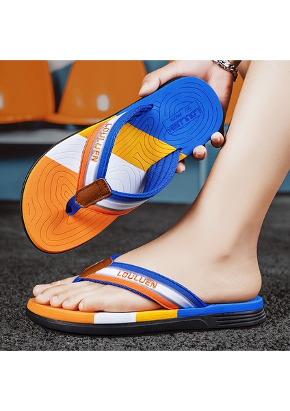 Yaz Platform Flip Flop Sandalet Erkek Terlik Kaymaz Moda Plaj Ayakkabıları (Yurt Dışından)