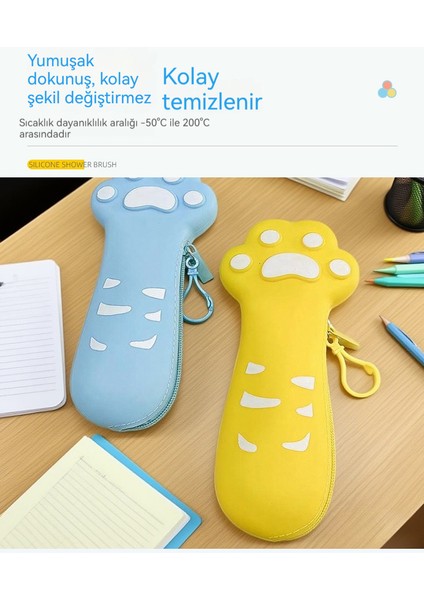 Kedi Pençesi Silikon Büyük Kapasiteli Kalem Kırtasiye Kutusu (Yurt Dışından) fırsatları