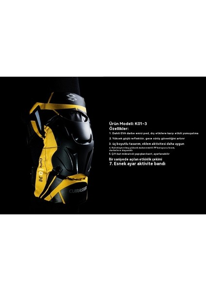 Motosiklet Koruyucu Diz Örtüsü Kross Sürüş Şövalyesi Koruyucu Gece Yansıtıcı-Açık Sarı (Yurt Dışından) modelleri