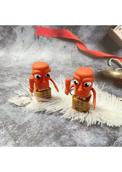 Shan Hai Jing Tungtungtung Sahur Anahtar Tutucu Üçlü Set, Işıklı ve Sesli Ahşap Çubuklu Figür (Yurt Dışından) indirimleri