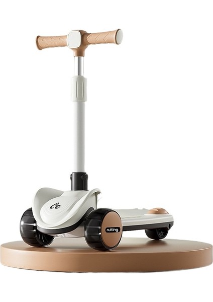 Çocuk Scooter 1-3-6-14 Yaş Bebek Pedal Slayt Blok-Işıklı Tekerlekler (Yurt Dışından)