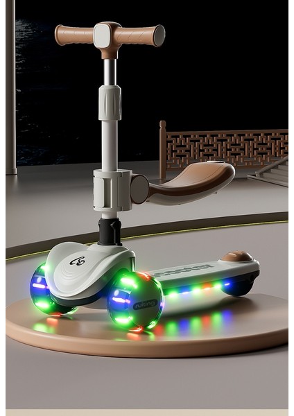 Çocuk Scooter 1-3-6-14 Yaş Bebek Pedal Slayt Blok-Işıklı Tekerlekler (Yurt Dışından) indirimleri