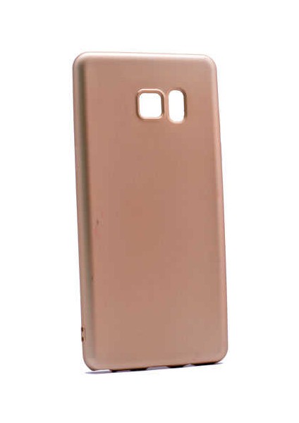 - Samsung Galaxy Note 7 - Kılıf Mat Soft Premier Silikon Kapak - Gold - T1693