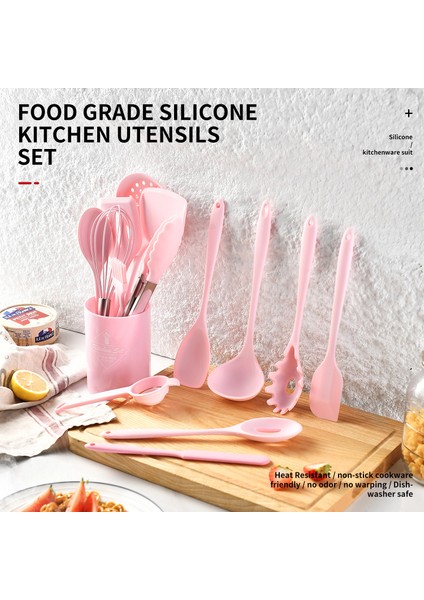 Silikon Yapışmaz Kürek Kaşık Yoğun Kaşık Mutfak Aletleri 15 Adet Set (Yurt Dışından) fırsatları