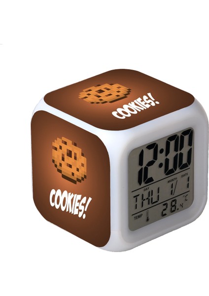 Öğrenci Çalar Saati Minecraft Karikatür Çalar Saati (Yurt Dışından)