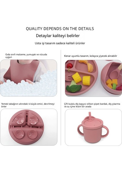 Bebek Silikon Tabak ve Çatal Kaşık Seti Altı Parça (Yurt Dışından) fırsatları
