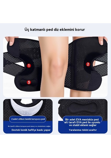 Menisküs Hafif Nefes Alma Diz Desteği Spor Yay Desteği Kaymaz Basınçlı Diz Desteği 1 Adet (Yurt Dışından) modelleri