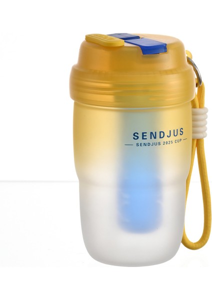 Basit ve Yüksek Görünümlü Su Bardağı, Taşınabilir Öğrenci Büyük Kapasiteli (Yurt Dışından)