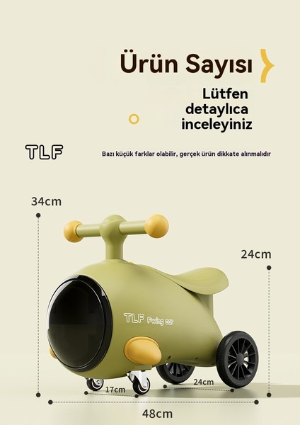 Çocuk Küçük Uçak Yo-Yo Arabası 1-3 Yaş Çocuk Erkek ve Kız Bebek Scooter Bükülmüş Araba (Yurt Dışından) fiyatları
