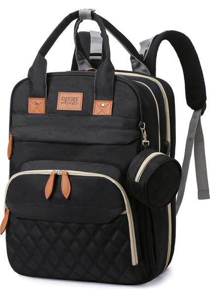 Çok Fonksiyonlu Taşınabilir Katlanabilir Premium Duygu Anne ve Bebek Dışarı Hafif Sırt Çantası (Yurt Dışından)