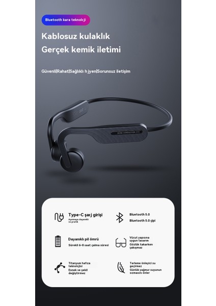 户外运动无线骨传导蓝牙耳机 (Yurt Dışından) fırsatları