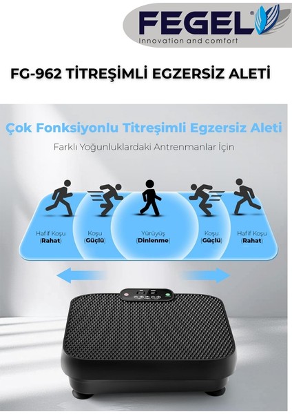 FG-962 Titreşimli Spor ve Egzersiz Aleti – 99 Kademe, Uzaktan Kumandalı, Direnç BANTLI,120 kg fiyatları
