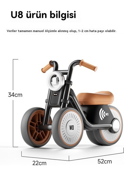 Çocuk Denge Bisikleti 2-5 Yaş Bebek Yürüyüşü Pedalsız Erkek ve Kız Aynı Stil Müzik Scooter (Yurt Dışından) fiyatları