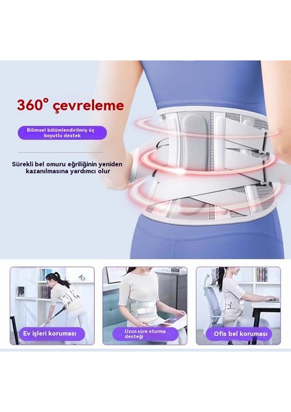 Kemer Dört Mevsim Desteği Lomber Omurga Sabitleme Gerilme Çıkıntı Koruma Fitness Kemeri (Yurt Dışından) fırsatları
