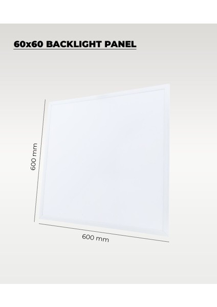 48 W. Sıva Altı 60X60 Backlight Beyaz Panel Armatür 4000K - 2 Adet fiyatları