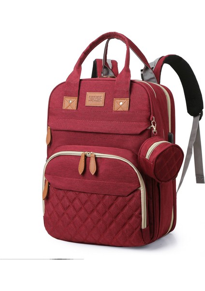 Çok Fonksiyonlu Taşınabilir Katlanabilir Premium Duygu Anne ve Bebek Dışarı Hafif Sırt Çantası (Yurt Dışından)