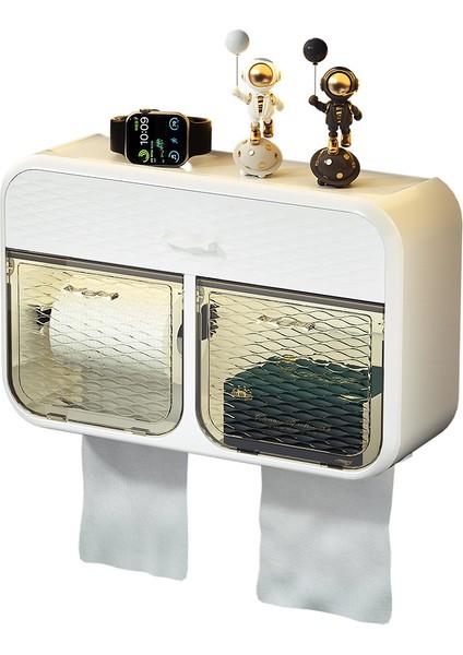 Tuvalet Delinmez Duvara Monte Su Geçirmez Tuvalet Mendil Kutusu Saklama Rafı (Yurt Dışından)