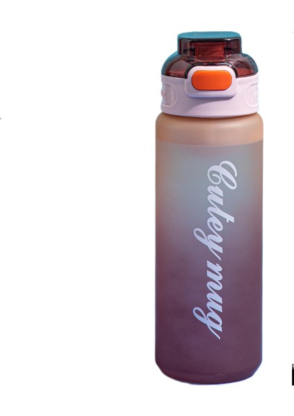 Degrade Renk Büyük Kapasiteli Fitness Su Isıtıcısı Yaz Taşınabilir Su Bardağı (Yurt Dışından)