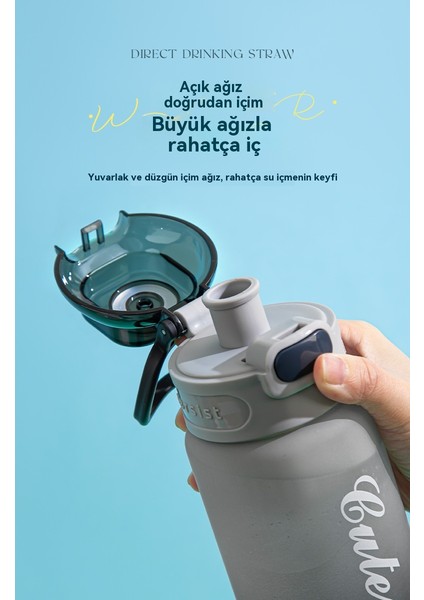 Degrade Renk Büyük Kapasiteli Fitness Su Isıtıcısı Yaz Taşınabilir Su Bardağı (Yurt Dışından) fırsatları