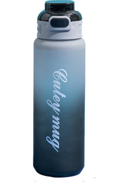 Degrade Renk Büyük Kapasiteli Fitness Su Isıtıcısı Yaz Taşınabilir Su Bardağı (Yurt Dışından)