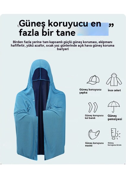 Dağ Tırmanışı Açık Hava Sporları Soğuk Güneş Koruyucu Pelerin Hızlı Kuru Gölgeleme Şal Kapüşonlu Bornoz Plaj Havlusu (Yurt Dışından) fırsatları