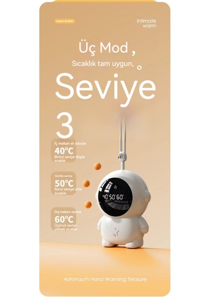 Astronot Astronot Taşınabilir USB El Isıtıcı (Yurt Dışından) fiyatları
