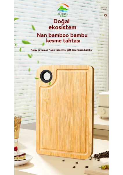 Çin Mutfağı Tam Bambu Çift Taraflı Kesme Tahtası (Yurt Dışından) fırsatları