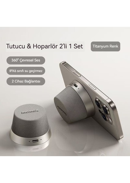 2 Arada 1 Bluetooth Ses Taşınabilir Manyetik Cep Telefonu Tutucu (Yurt Dışından) fiyatları