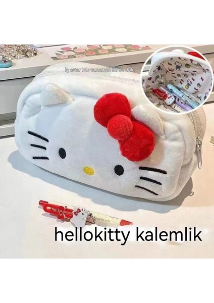 Hellokitty Büyük Kapasiteli Peluş Kalem Çantası (Yurt Dışından) fırsatları