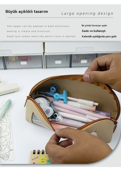 Büyük Kapasiteli Yüksek Yüz Değeri Şeffaf Öğrenci Kalem Kutusu (Yurt Dışından) fiyatları