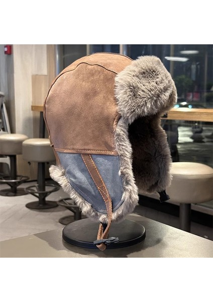Açık Kadife Kalınlaştırılmış Sıcak Kulak Koruyucu Yumuşak Üst Şapka (Yurt Dışından) indirimleri