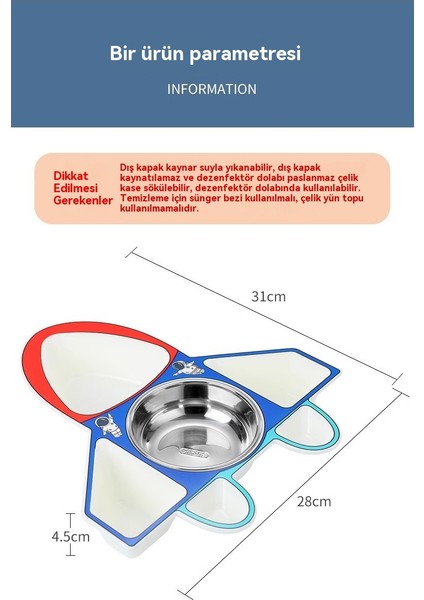 Anaokulu Çocuklar 304 Paslanmaz Çelik Bölmeli Yemek (Yurt Dışından) fırsatları