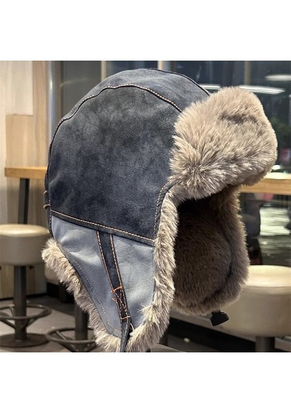Açık Kadife Kalınlaştırılmış Sıcak Kulak Koruyucu Yumuşak Üst Şapka (Yurt Dışından) modelleri