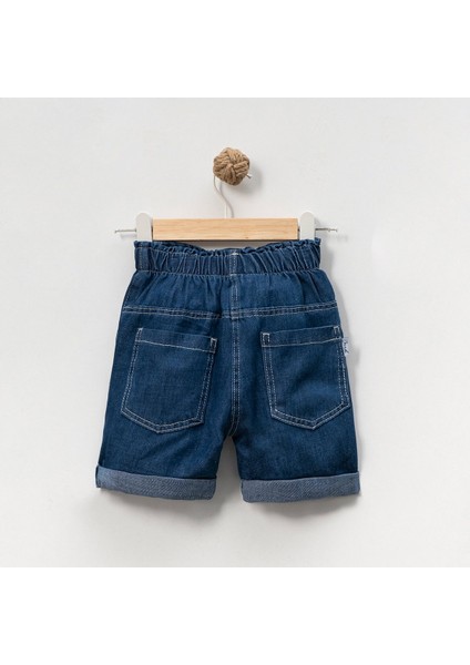 Kız Çocuk Çiçek Nakışlı Rahat Kalıp Yazlık Kot Kumaş Şort fırsatları