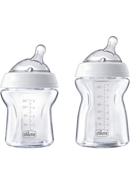 Naturalfeeling 2'li Cam Biberon Seti 150+250 ml – Yenidoğan İçin Eğimli Emzikli, Ergonomik ve Termal Şoka Dayanıklı fırsatları