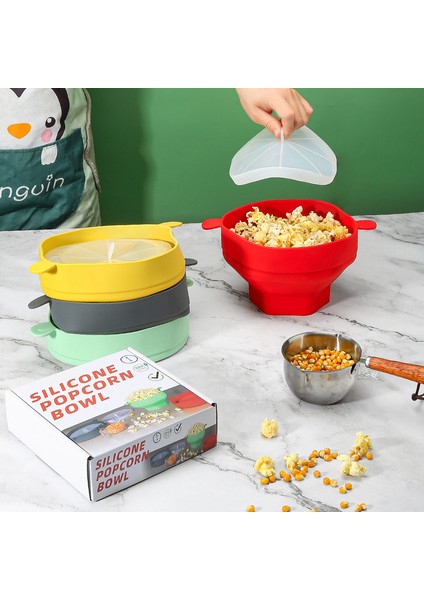Kapaklı 1900ML Silikon Geri Çekilebilir Patlamış Mısır Kase (Yurt Dışından) fırsatları