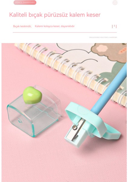 Aşk Döner Çift Delikli Kalemtıraş (Yurt Dışından) fırsatları