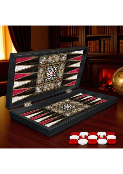 Sedef Işlemeli Lüks Tavla - Prestige Koleksiyon Vip