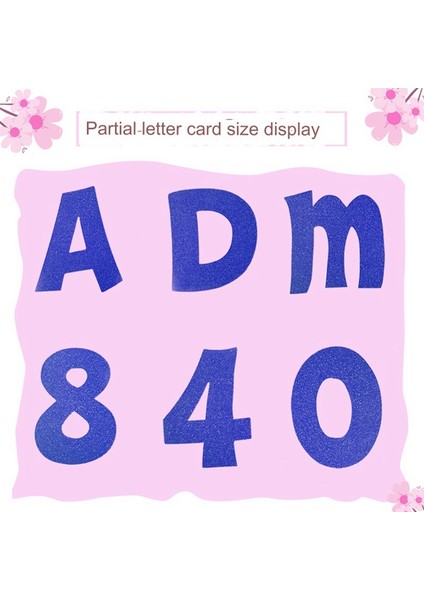 Sınıf Sayıları, Alfabe ve Poster Panosu Harfleri Için 216 Parça Simli Pano Harfleri (Yurt Dışından) modelleri