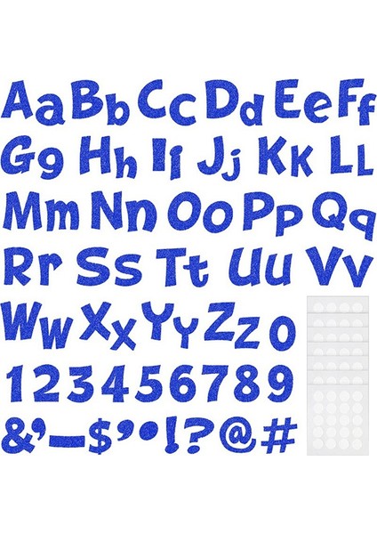 Sınıf Sayıları, Alfabe ve Poster Panosu Harfleri Için 216 Parça Simli Pano Harfleri (Yurt Dışından) indirimleri