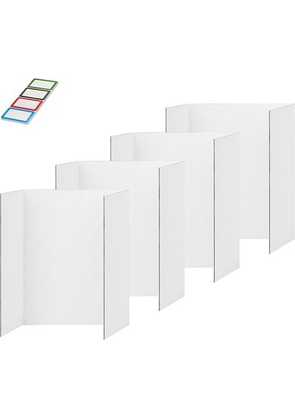 Parça Üç Katlı Poster Panosu, Yapışkan Aksesuarlarla Birlikte Gelen Beyaz Poster Panosu, Oluklu Sunum Panoları M (Yurt Dışından) fırsatları