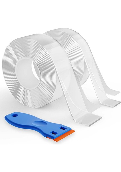 Poster, Halı, Resim Asmak Için 2 Rulo Çift Taraflı Bant, Ağır Hizmet Tipi, Şeffaf, Çıkarılabilir Nano Bant (Yurt Dışından) fiyatları