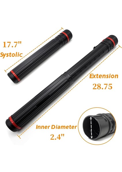 3'lü Poster Tüpü - Teleskopik Plan Tutucu, Posterler, Belgeler, Sanat, Planlar Için Sanat Tüpü, Genişletilebilir 28,75 Inç (Yurt Dışından) fırsatları