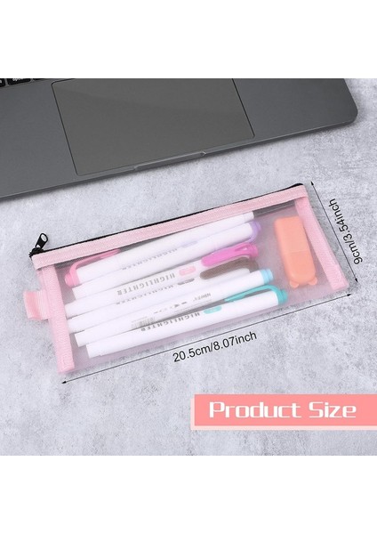 5 Parçalı Kalem Çantası, Şeffaf Sınav Kalem Çantası, Basit Naylon File Fermuarlı Kalem Çantası, Kozmetik Çantası, Kırtasiye Saklama Çantası (Yurt Dışından) modelleri